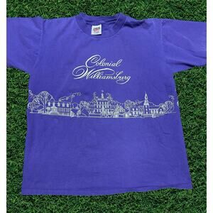 90s Colonial Williamsburg Souvenir Tee Oneita Power-T USA XL